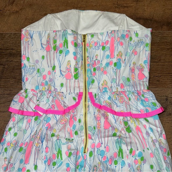Lilly Pulitzer 💫 Holy Grail 💕 Sleeveless Peplum Lowe Shift Dress in Pop - Picture 6 of 16
